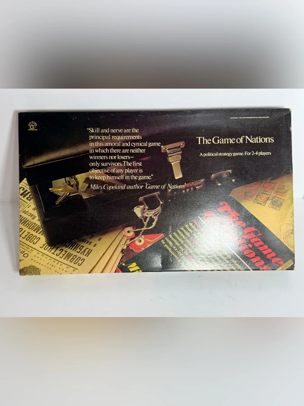 The Game of Nations Political Strategy Board Game 1973 Waddingtons 100% Complete